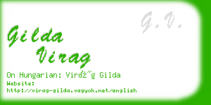 gilda virag business card